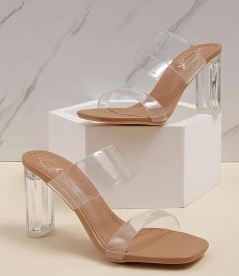 transparent high heel